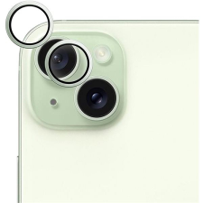 Epico hliníkové ochranné sklo na čočky fotoaparátu pro iPhone 15 / 15 Plus - zelená mobiltelefon kellék