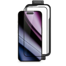 Epico ImpactBuffer 3D iPhone 16 üvegfólia + felhelyező keret mobiltelefon kellék