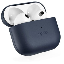 Epico Leather Case Airpods 4/4 (ANC) - kék fülhallgató, fejhallgató tok