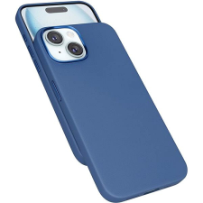 Epico Mag+ kožený kryt iPhone 15 Plus - modrý tok és táska