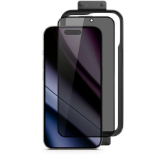 Epico Privacy 3D iPhone 16 üvegfólia + felhelyező keret mobiltelefon kellék