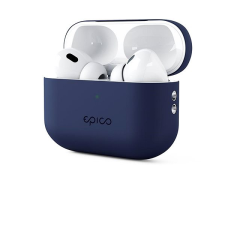 Epico Silicone Cover Airpods 4 - sötétkék fülhallgató, fejhallgató tok