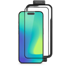 Epico Spello Shield 3D ochranné sklo s instalačním rámečkem iPhone 16 Plus mobiltelefon kellék