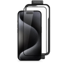 Epico UNUM SapphireShield 3D iPhone 15 Plus/16 Plus üvegfólia + telepítőkeret mobiltelefon kellék