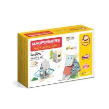 Építhető mágneskészlet - Magformers Animals, 40 db mágneses építőjáték