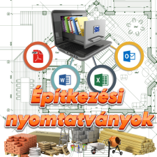  Építkezéssel kapcsolatos nyomtatvány gyűjtemény nyomtatvány