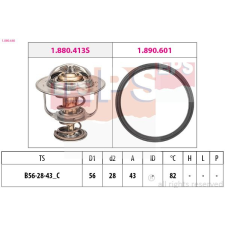 EPS termosztát, hűtőfolyadék EPS 1.880.640 autóalkatrész