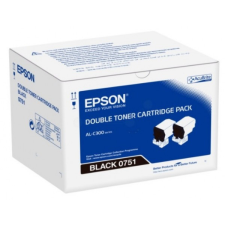 Epson C300 Toner Dupla Bk 2 x 7300 oldal kapacitás nyomtatópatron & toner
