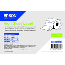Epson fényes, papír etikett címke, 76*51 mm, 2310 címke/tekercs (rendelési egység 6 tekercs/doboz) etikett
