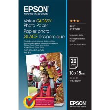 Epson Fotópapír Value Glossy Photo Paper - 10x15cm - 20 Lap fotópapír