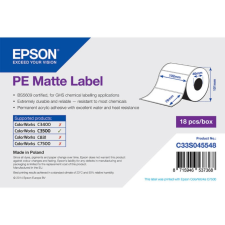 Epson matt, műanyag (PE) etikett címke, 102*76 mm, 365 címke/tekercs (rendelési egység 18 tekercs/doboz) etikett