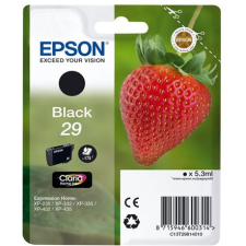 Epson Strawberry 29 K tintapatron 1 db Eredeti Standard teljesítmény Fekete (C13T29814010) nyomtatópatron & toner