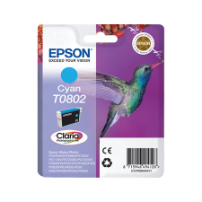 Epson T0802 (C13T08024011) - eredeti patron, cyan (azúrkék) nyomtatópatron & toner