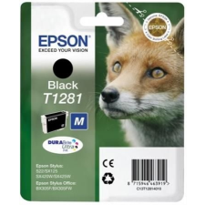 Epson T12814011 Tintapatron Stylus S22, SX125, SX420W nyomtatókhoz, EPSON fekete, 5,9ml nyomtatópatron & toner