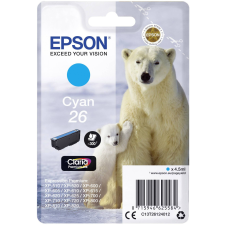 Epson t2612 (c13t26124012) no.26 (4,5ml) cián eredeti tintapatron nyomtatópatron & toner