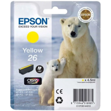 Epson t2614 (c13t26144012) no.26 (4,5ml) sárga eredeti tintapatron nyomtatópatron & toner