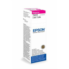 Epson T66434A10 Tinta L100, 200mfp nyomtatókhoz, EPSON, magenta, 70ml nyomtatópatron & toner