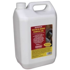 Equimins Glow &amp; Shine Omega Oil lovaknak 2.5 l lófelszerelés