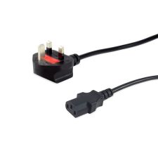 Equip 112303 Fekete IEC C13 BS 1363 kábel és adapter