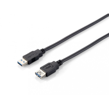 Equip 128399 USB 3.0 Standard-A male --&gt; USB 3.0 Standard-A female hosszabbító kábel 3m kábel és adapter