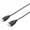 Equip 128850 USB 2.0 A-A hosszabbítókábel, apa/anya, duplán árnyékolt, 1, 8m