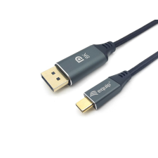 Equip 133421 USB-C - DisplayPort 1.4 Kábel 1m - Fekete kábel és adapter