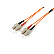 Equip 253325 optikai patch kábel SC Duplex 5m - Narancssárga kábel és adapter
