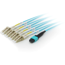 Equip 25556607 száloptikás kábel 10 M MTP 4x LC OM4 Cián (25556607) kábel és adapter