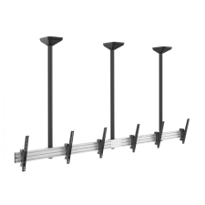 Equip 45"-50" Triple Screen Ceiling Mount Black (650374) tv állvány és fali konzol