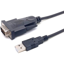 Equip Adapter USB-A -> Seriell RS232-DB9      St/St 1.50m sw (133391) kábel és adapter