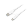 Equip Átalakító Kábel - 128364 (USB-C 3.2 Gen1 to USB-A, apa/apa, fehér, 2m) (EQUIP_128364)