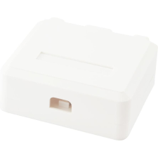 Equip Aufputzdose  2x Keystone Jack mit Abdeckung       weiß (125124) villanyszerelés