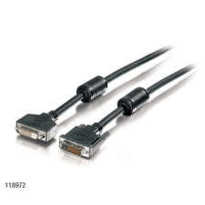 Equip DVI Dual Link hosszabbítókábelkábel apa/anya, 3m kábel és adapter