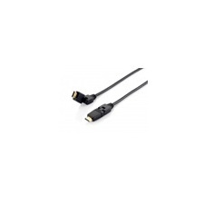 Equip HDMI - HDMI kábel (1.4, 5 m, forgatható csatlkakozó) kábel és adapter