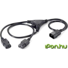 Equip IEC Elosztó Fekete 1.6m 112210 kábel és adapter