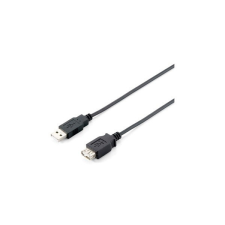 Equip Kábel - 128852 (USB2.0, A-A hosszabbítókábel, apa/anya, duplán árnyékolt, 5m) hosszabbító, elosztó