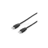 Equip Kábel - 128871 (USB2.0, A-A kábel, apa/apa, duplán árnyékolt, 3m) (EQUIP_128871)