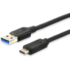 Equip Kabel USB-A 3.2 -> C       St/St  0.25m 3A/20V      sw Polybeutel (128343)