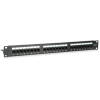 Equip Patchpanel 24x Cat6  19" UTP 1HE Keystone Montage   sw (135425)
