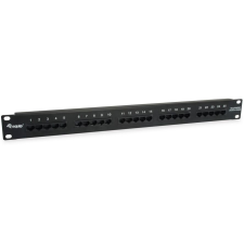 Equip Patchpanel 25x RJ45 Cat3  19" UTP 1HE ISDN schwarz (125298) asztali számítógép kellék