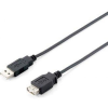 Equip USB 2.0 A-A hosszabbítókábel, apa/anya, duplán árnyékolt, 3m