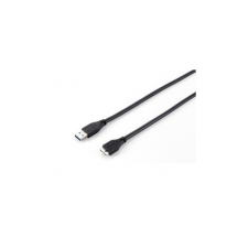 Equip USB 3.2 kábel, USB-A/USB-MicroB, 1,8 m, EQUIP kábel és adapter