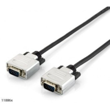 Equip VGA kábel HD15 apa/apa, 15m kábel és adapter