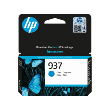 Eredeti HP 4S6W2NE Tintapatron Cyan 800 oldal kapacitás No.937 nyomtatópatron & toner
