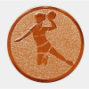  Érembetét 008 bronz színű 25mm kézilabda női