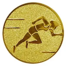  Érembetét 026 arany színű 50mm futás női (KIFUTÓ) ajándéktárgy