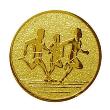  Érembetét 027 arany színű 50mm futás ajándéktárgy
