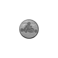  Érembetét 119 ezüst színű 25mm gokart ajándéktárgy