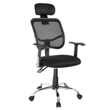 Ergo Office ER-413, Ergonomikus irodai szék fejtámlával és állítható deréktámasszal, fekete forgószék