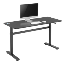  Ergo Office Íróasztal, állítható magasságú, fekete íróasztal